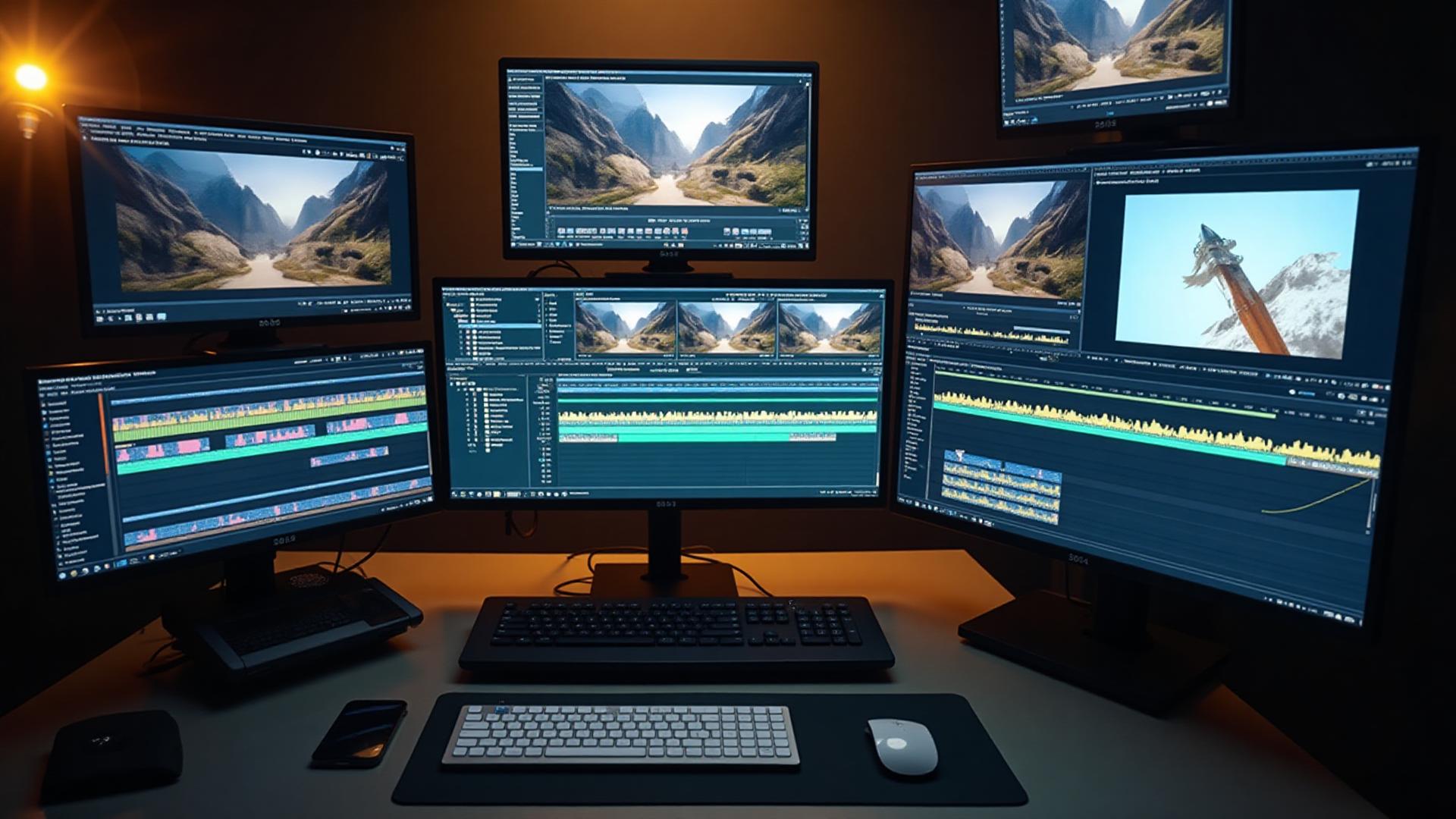 Professional Video Editing Setup